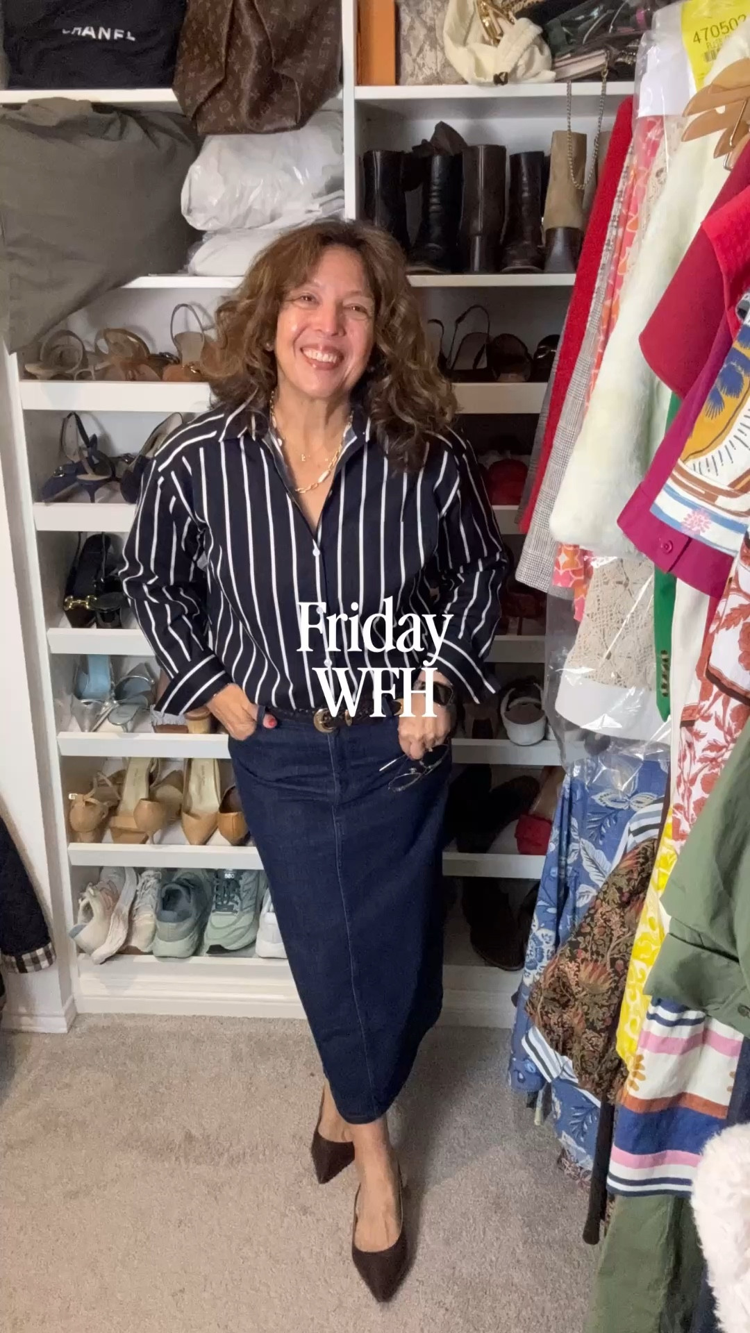 Getting dressed for my day. Working from home and going out for date night. 
Wearing vintage pieces with my favorite new belt and comfy shoes. 

I’m Elisa, a wardrobe stylist, founder of Turnkey Style, and author of The Style Advantage: I Say What HR Can’t. I work with professionals and corporate teams to help them show up authentically, on brand, and with confidence. I’m also a mom of two grown boys, a wife, a post-menopausal woman in business, 5’4”, a size 14/16 on the bottom and L on top. I’ve been everything from a size 10–18+, which is why fit, function, and real life always come first.

#LTKWorkwear #LTKgrwm #LTKootd