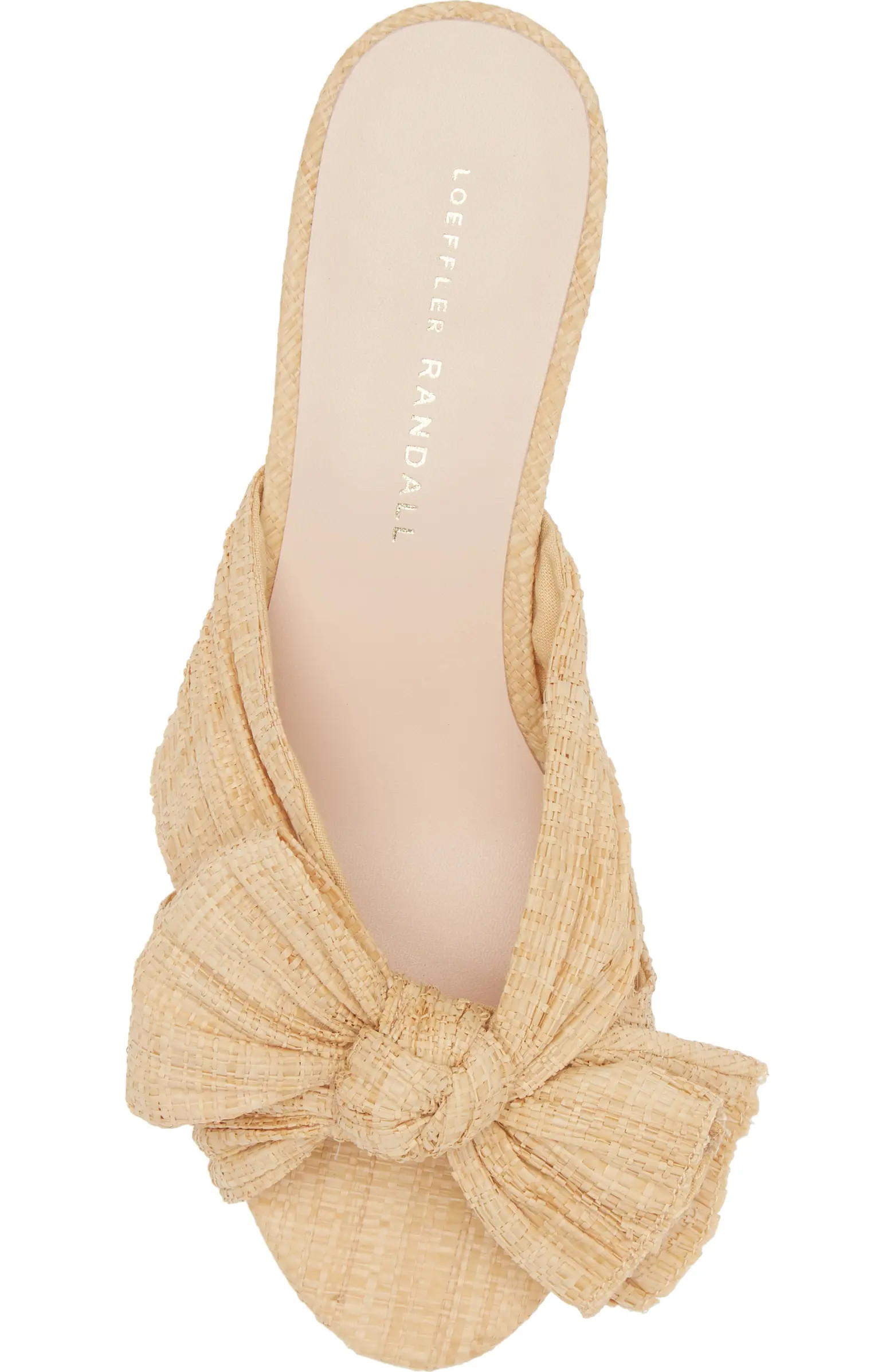 Loeffler Randall Emilia Knot Raffia Slide Sandal (Women) | Nordstrom | Nordstrom