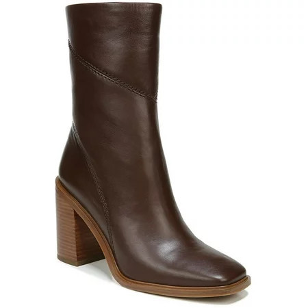 Franco Sarto Womens Stevie Leather Square Toe Booties | Walmart (US)
