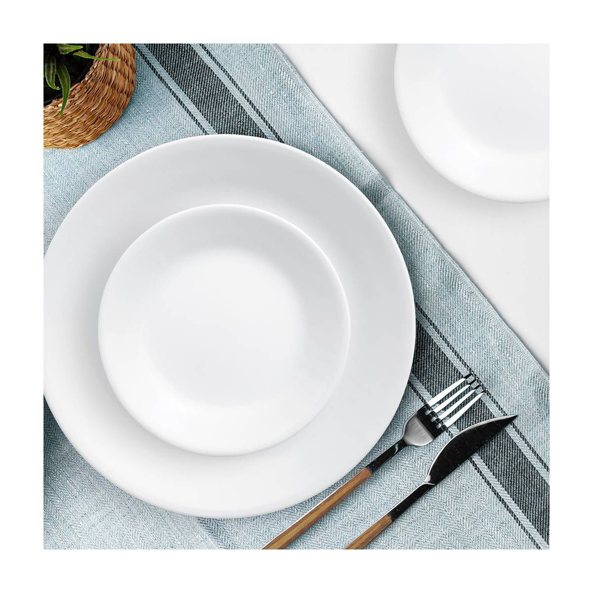 Corelle 16pc Vitrelle Livingware Dinnerware Set Frost White | Target