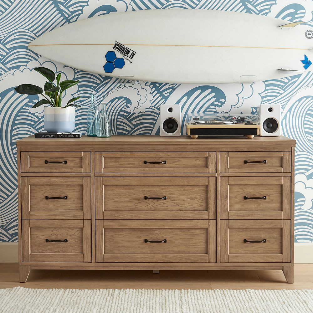 Hampton 9-Drawer Wide Dresser (63.5w x 21d") | Pottery Barn Teen