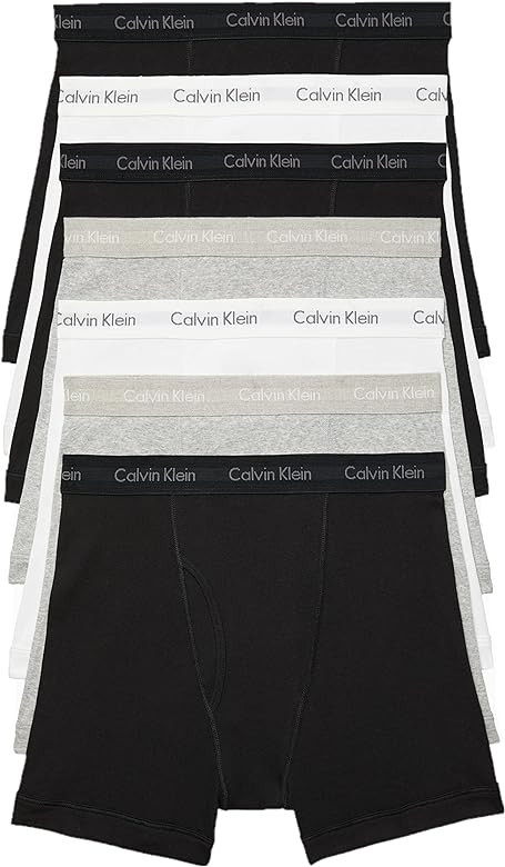 Calvin Klein Men's Cotton Classics 7-Pack Boxer Brief | Amazon (US)