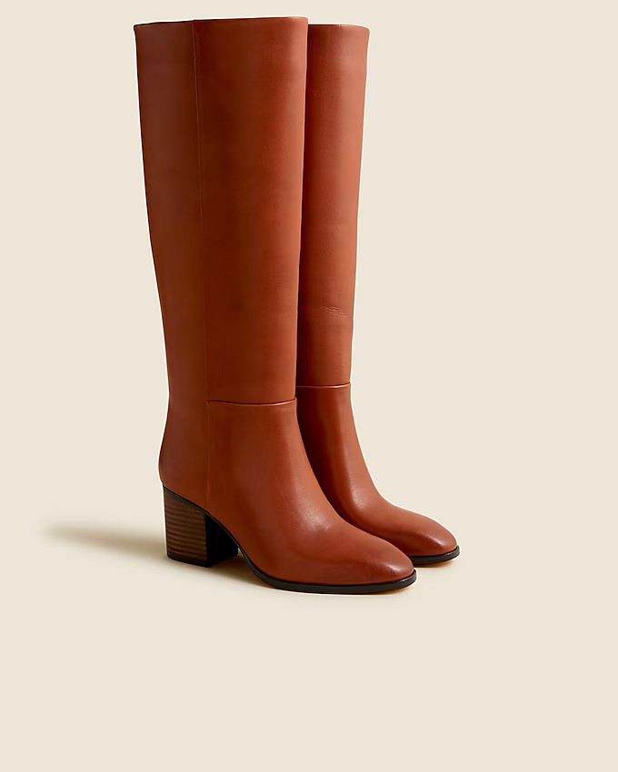 Sadie knee-high boots in leather | J. Crew US