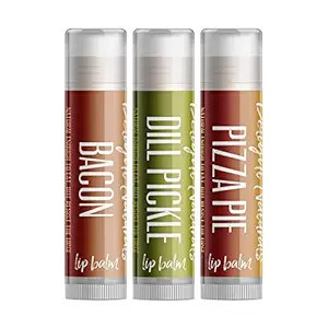 Delight Naturals Weird Flavor Fun Lip Balm Gift Set - Dill Pickle, Pizza, and Bacon | Amazon (US)