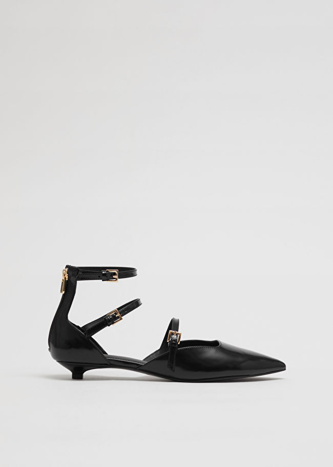 Point-Toe Leather Pumps | & Other Stories US