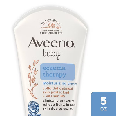 Aveeno Baby Eczema Therapy Moisturizing Cream - 5oz: Paraben-Free, Phthalate-Free, With Colloidal Oatmeal | Target
