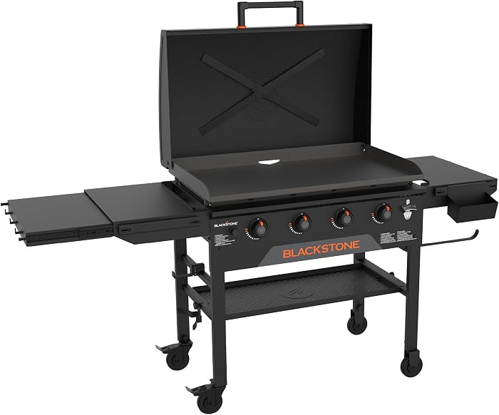 Blackstone Original 36" Griddle, Portable Outdoor Grill with Built-In Hood, Black - Includes Exte... | Amazon (US)