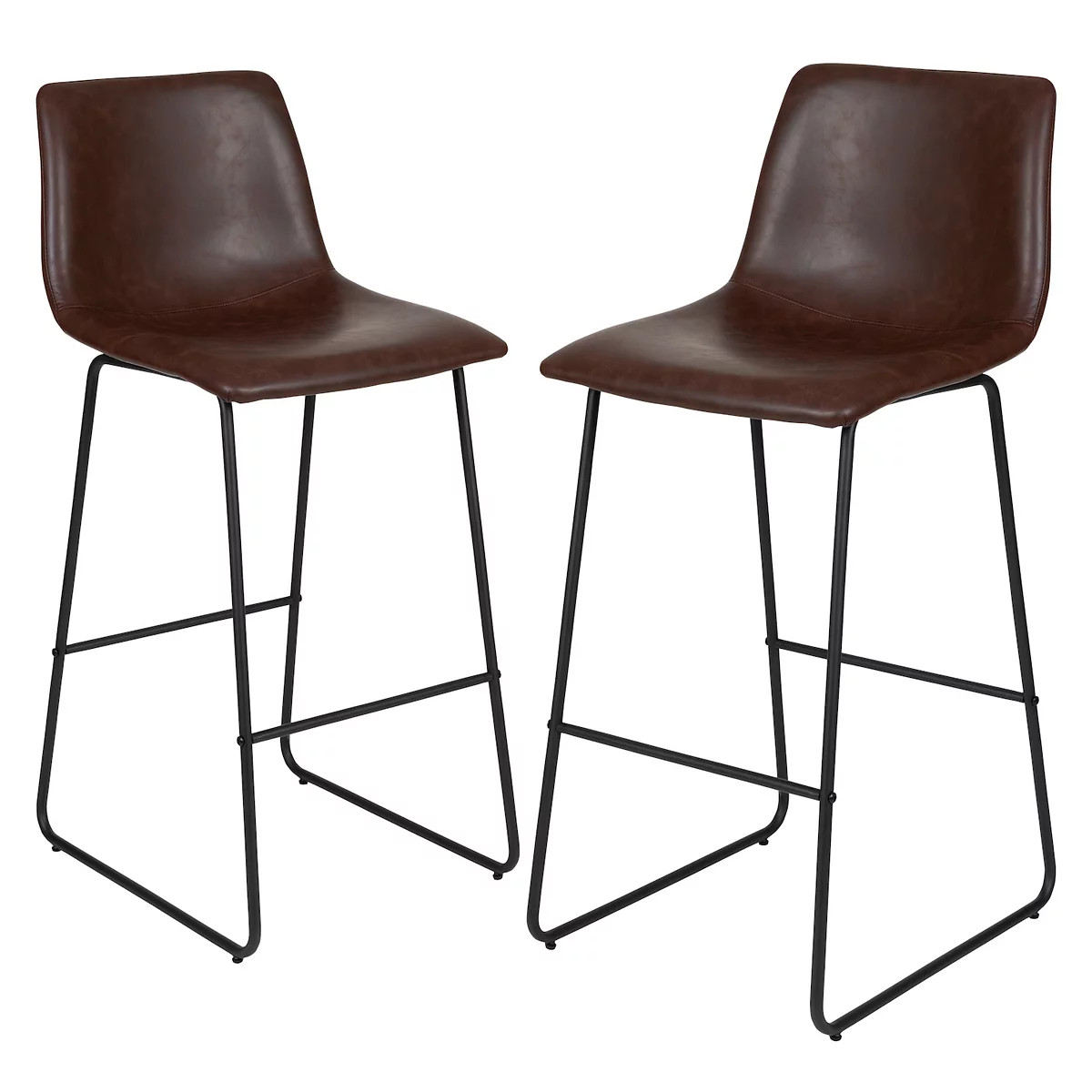 Flash Furniture Faux Leather Bar Stool 2-piece Set | Kohl's