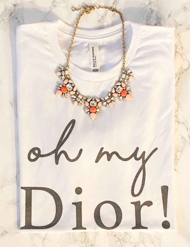 Oh my Dior/ vintage feel/ unisex fit women’s tee | Etsy (US)