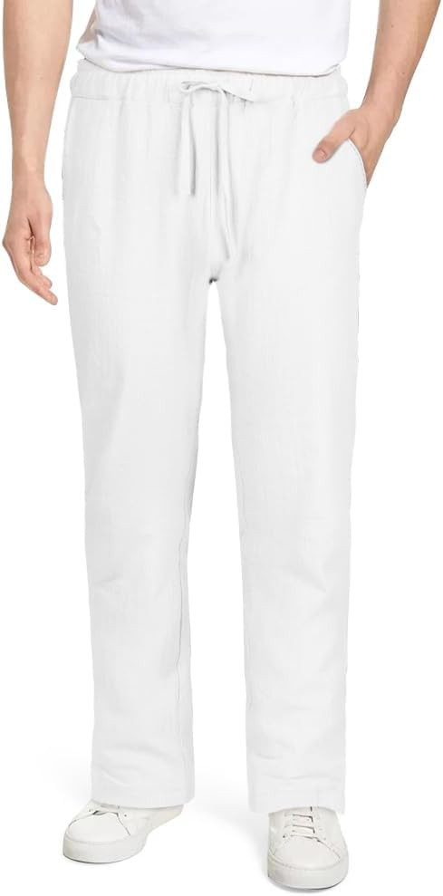 Herren Baumwolle Sommerhose Lang Leichte Loosehose mit Taschen Kordelzug für Urlaub Strand Yoga ... | Amazon (DE)
