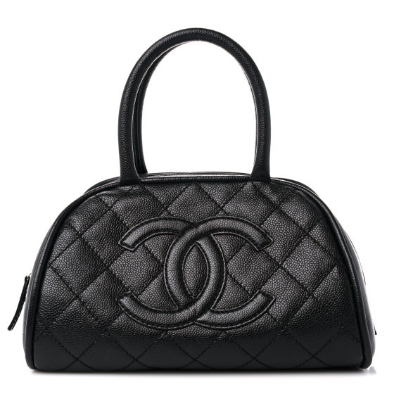 Caviar Quilted Small Bowler Black | FASHIONPHILE (US)