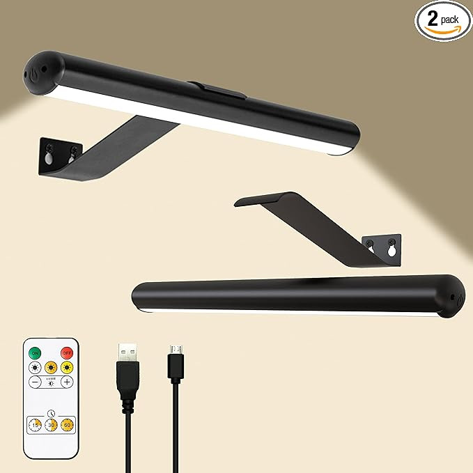 TINTINDOC Upgraded Wireless Picture Light Battery Rechargeable with Remote,Painting Light for Pic... | Amazon (US)