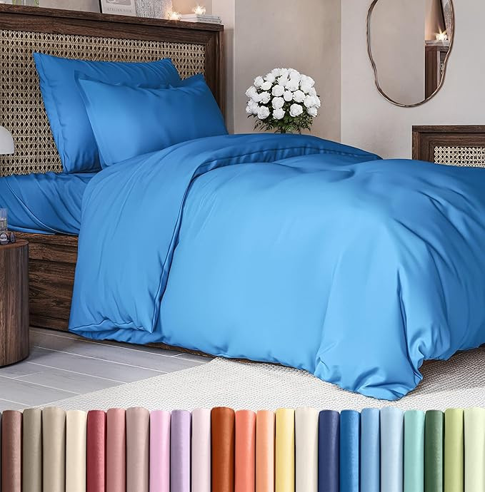 Duvet Cover Twin/Twin XL Size Set - Extra Soft Twin/Twin XL Duvet Cover 68" x 90" with 1 Pillow S... | Amazon (US)