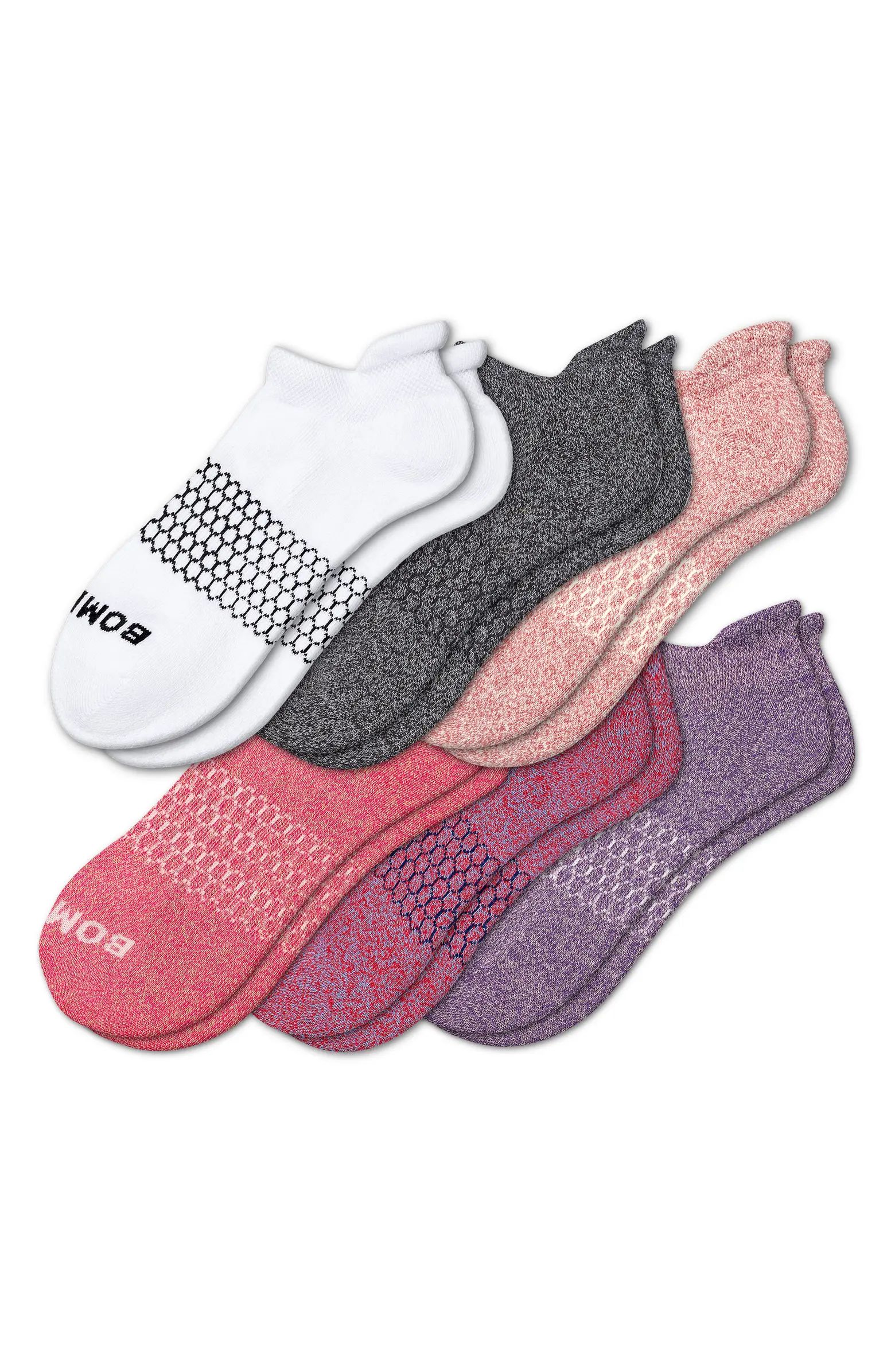 Assorted 6-Pack Supima® Cotton Blend Ankle Socks | Nordstrom