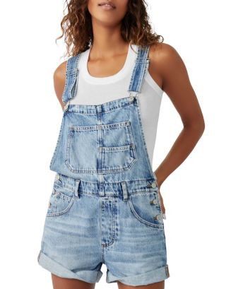 Free People We The Free Ziggy Cotton Denim Romper  | Bloomingdale's Women | Bloomingdale's (US)