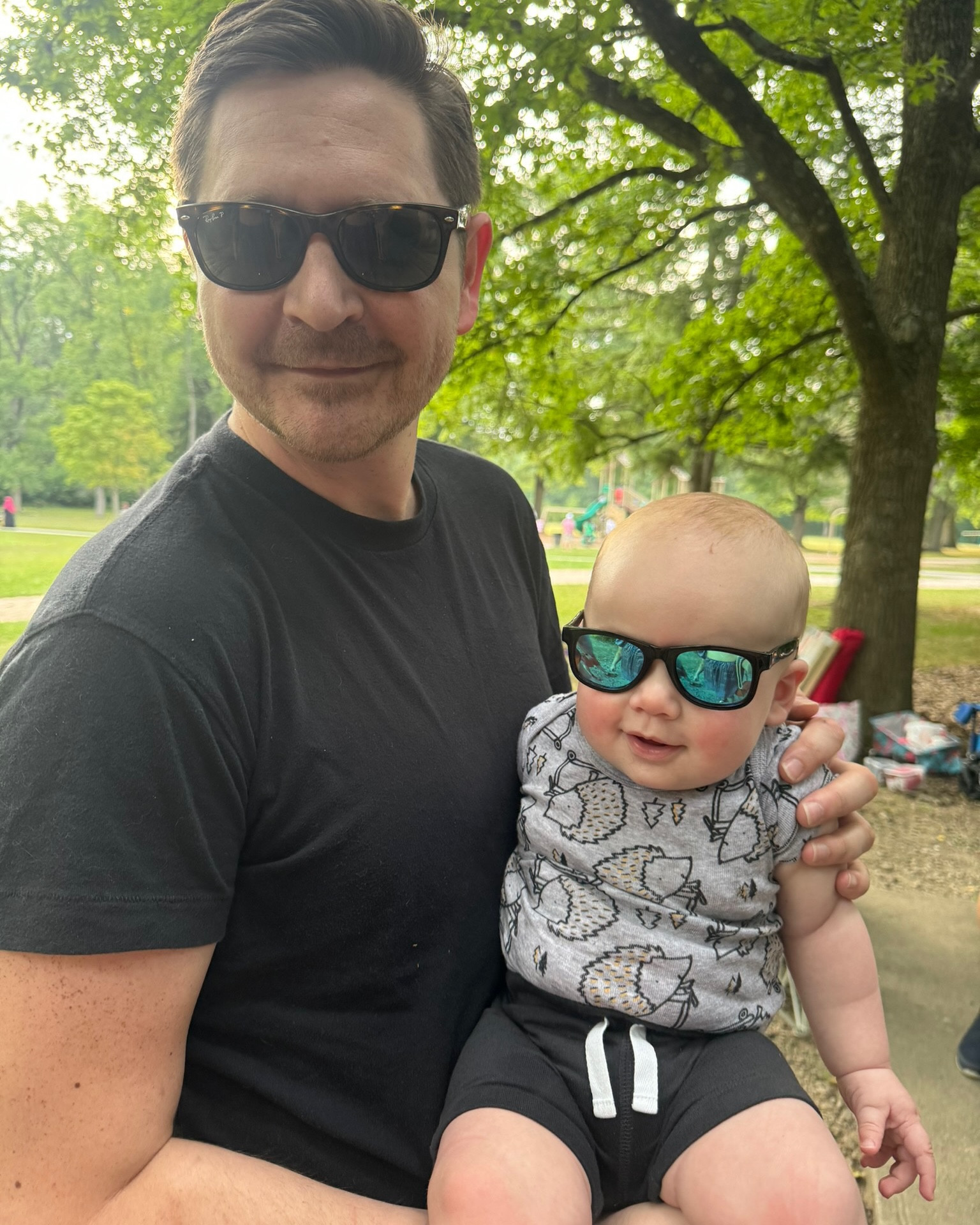 Anders also loves Ray Bans and he wears them constantly. Buy your man a pair for Valentines. They are great and sturdy. He has two styles. The Justin and the New Wayfarer style.  