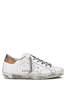 Golden Goose Superstar Sneaker in White & Gold from Revolve.com | Revolve Clothing (Global)