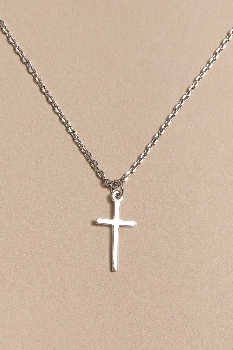 Olivia Thin Cross Pendant Necklace | Francesca's
