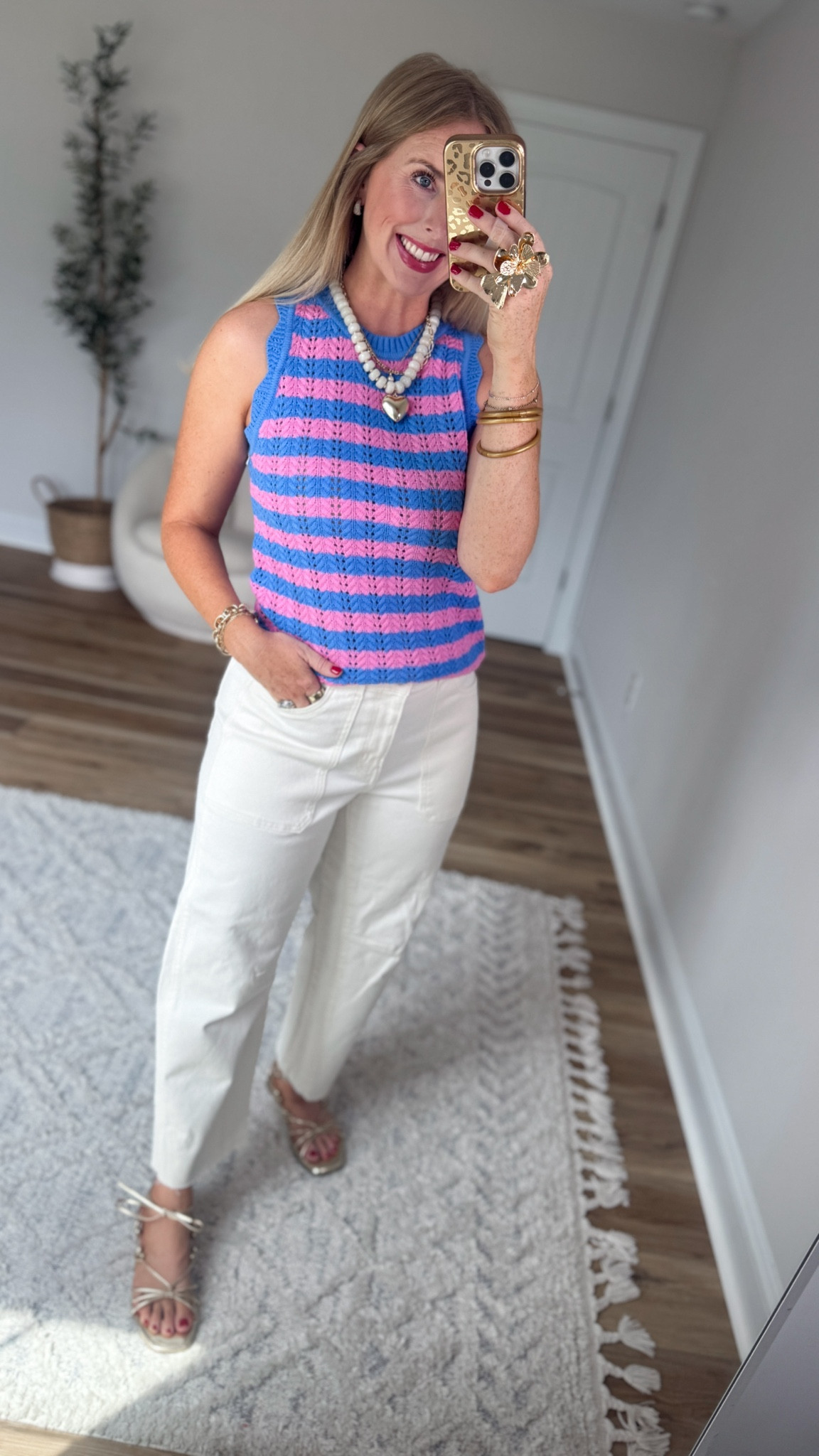 Weekend Walmart Wins try-on
Scallop edge sweater tank- small
White cropped jeans- tts

#LTKootd #LTKmomlife