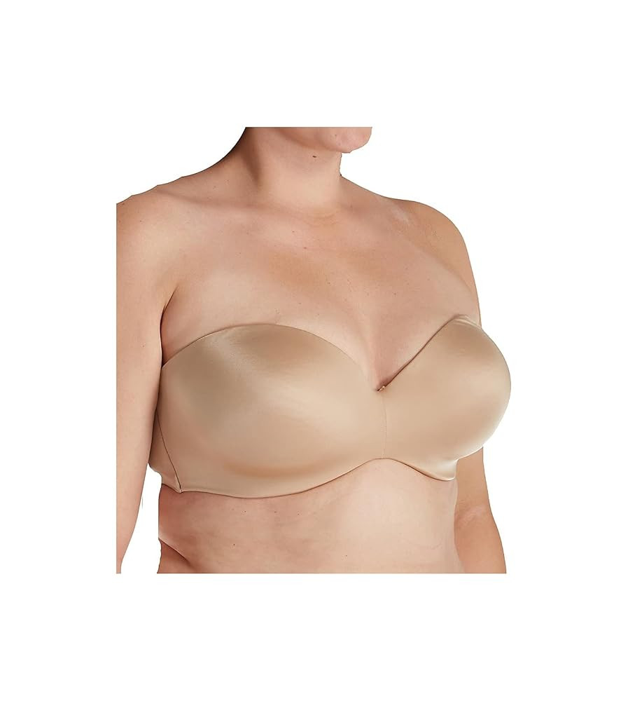 Curvy Couture Women's Strapless Multi-Way Bra – Smooth Design, Versatile Straps & Comfortable S... | Amazon (US)