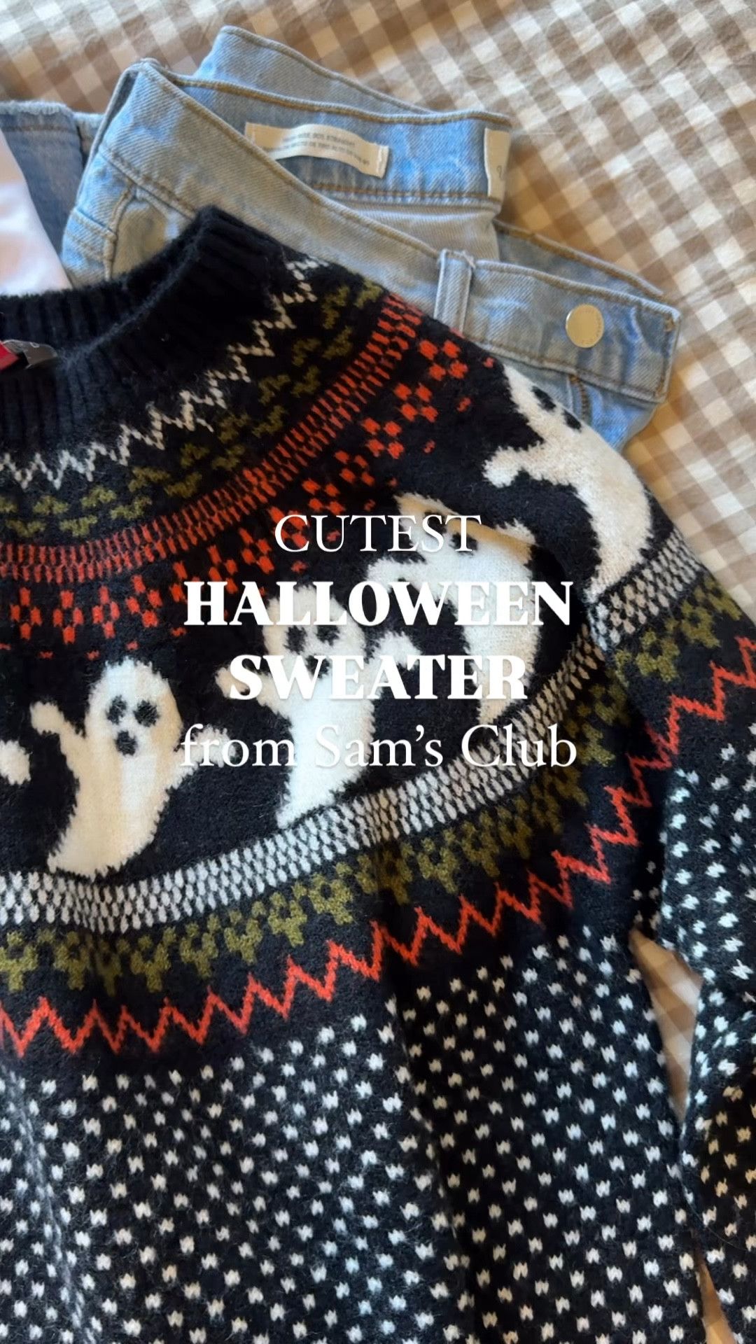 Halloween sweater from Sam’s Club! So cute and so soft! 

#LTKFindsUnder50 #LTKStyleTip #LTKHalloween