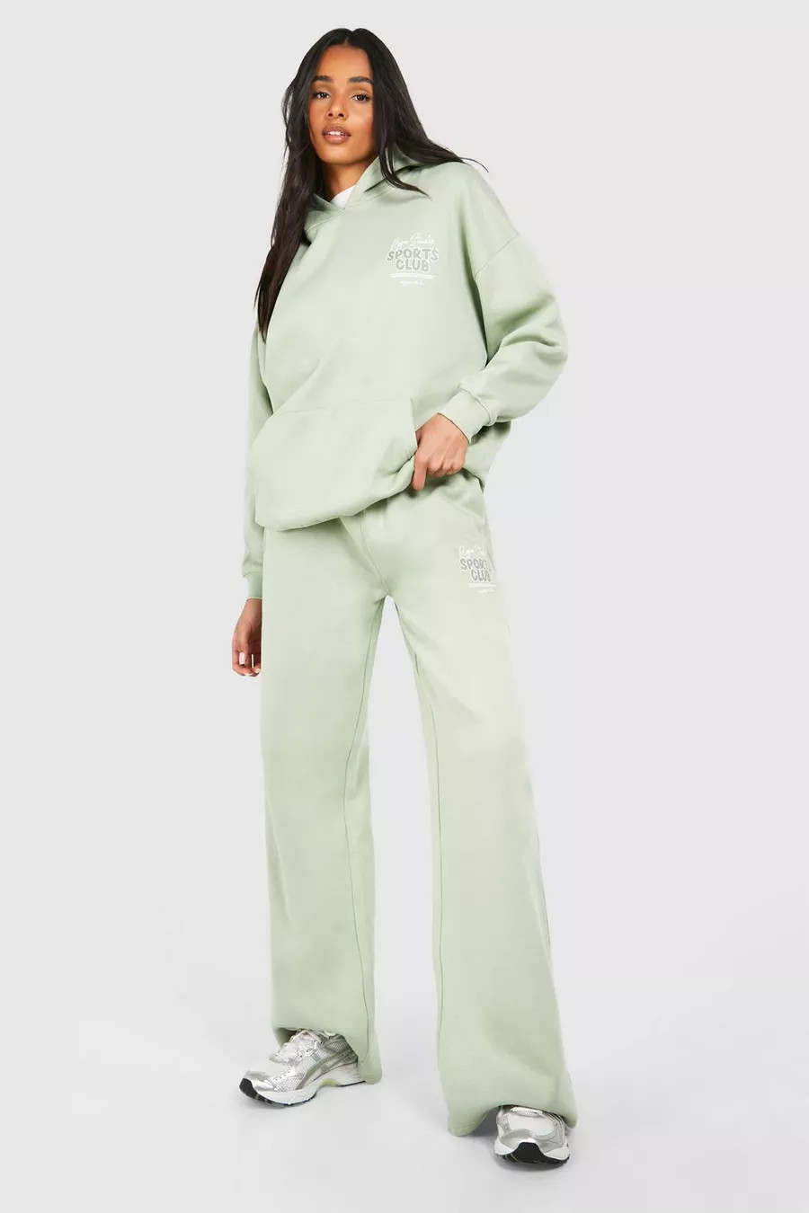 Tall Sports Club Slogan Straight Leg Jogger | Boohoo.com (NL)