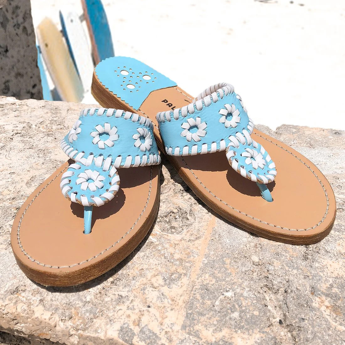 PB Caribbean / White | Palm Beach Sandals