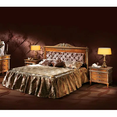 King Upholstered Panel Headboard | Perigold