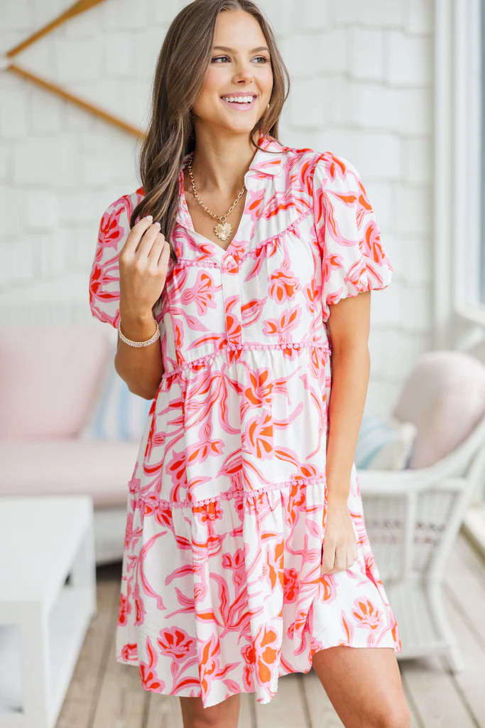 Feeling So Free Pink Floral Dress | The Mint Julep Boutique
