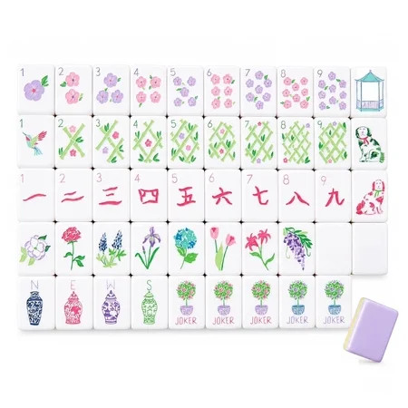 4 Layer Mahjong Tiles, 160 Pcs Premium Acrylic American Mahjong Set, 13 Styles Available Clear Engraved Western Game for Adults Home Travel Parties & Social Games | Walmart (US)