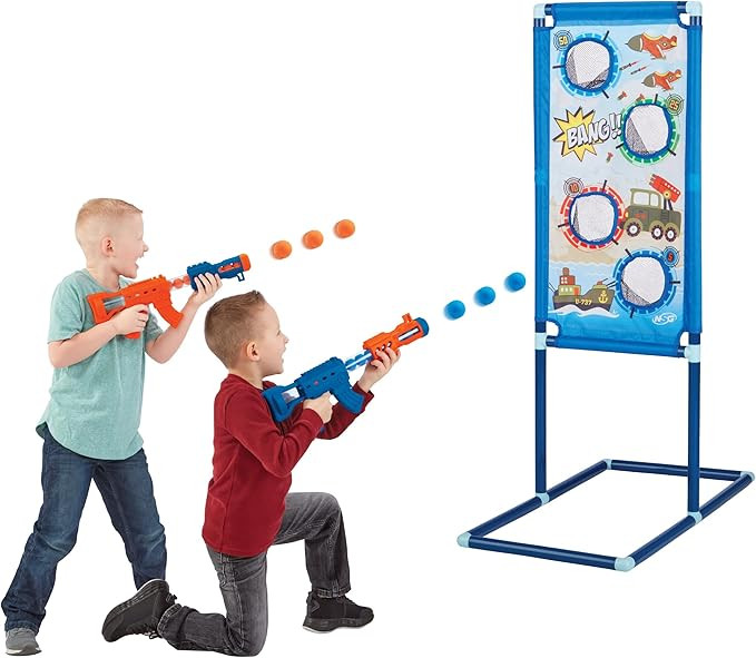NSG Aeroblast Shooting Games for Kids - 2pk, 24ct Soft Foam Balls and 2 Pump Action Blaster Guns,... | Amazon (US)