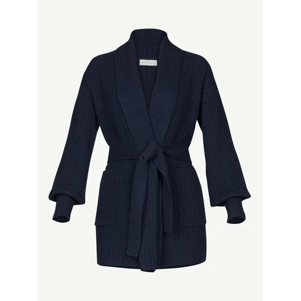 Free Assembly Women's Open Front Cardigan with Blouson Sleeves - Walmart.com | Walmart (US)