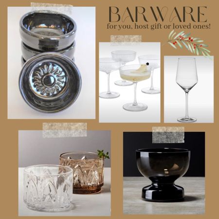 I think Barware makes the best gifts, especially if paired with a beautiful bottle of spirit of choice. I own most of these because I am obsessed about drinking from a beautiful glass, it’s a beautiful simple luxury. #barware #drinkware #cocktailglass