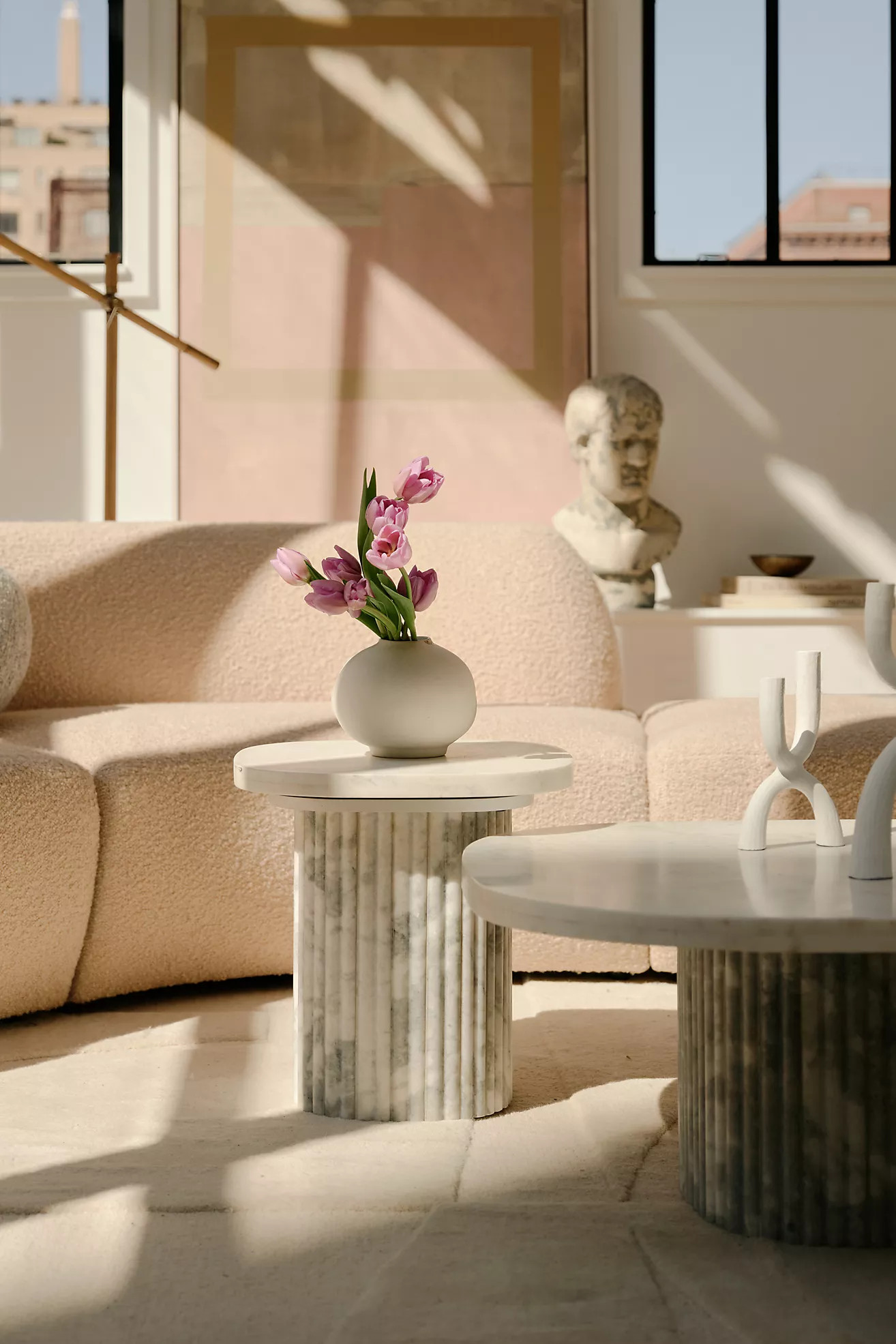 Kanta Marble Side Table | Anthropologie (US)