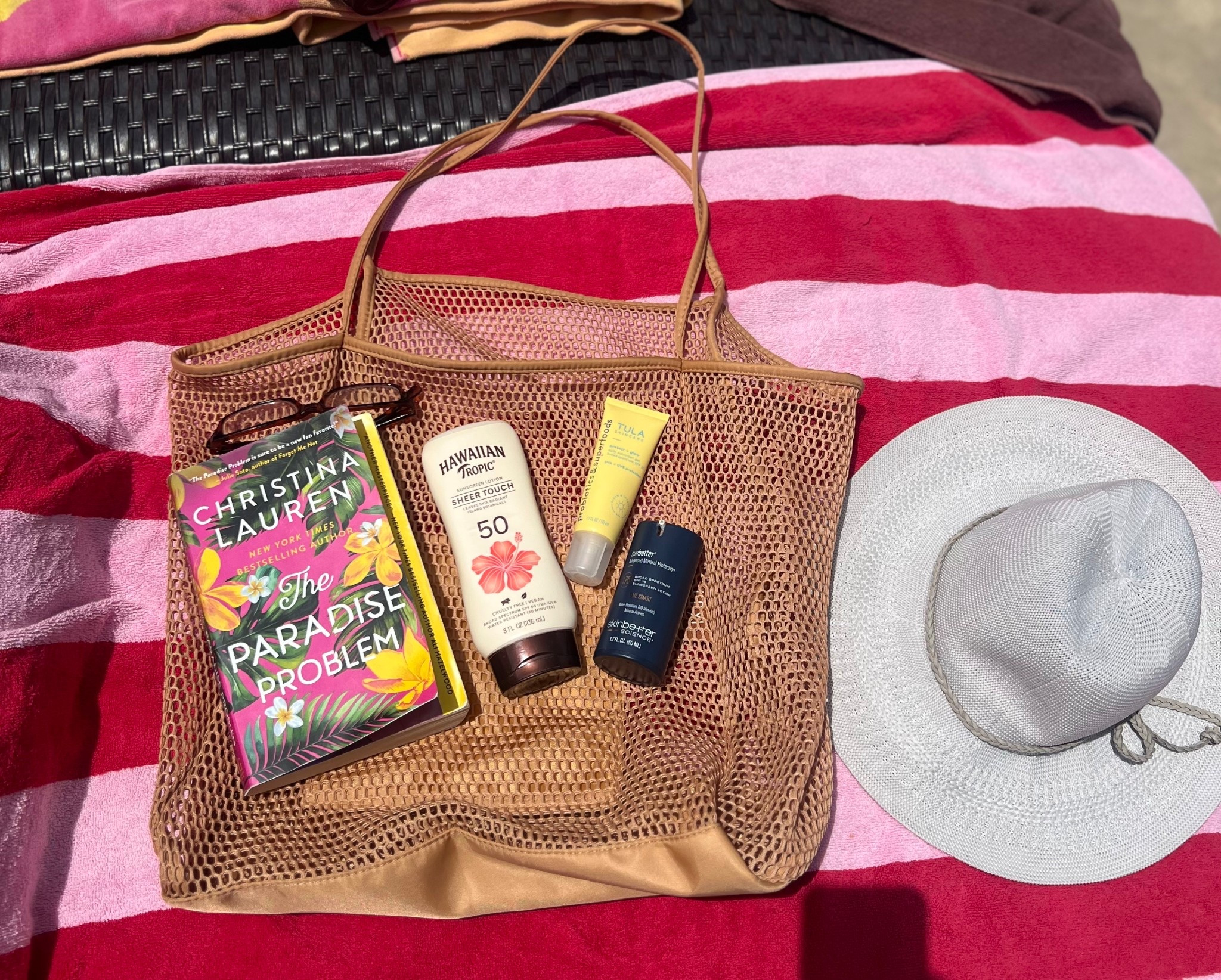 My beach bag essentials for pool day! #sunscreen #poolday #sunshine 

#LTKSeasonal #LTKSwim #LTKTravel