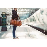 Oversized Leather Duffle Bag Cognac, Unisex Holdall, Luggage, Carry All, On Baggage, Vegetable Tanne | Etsy (US)