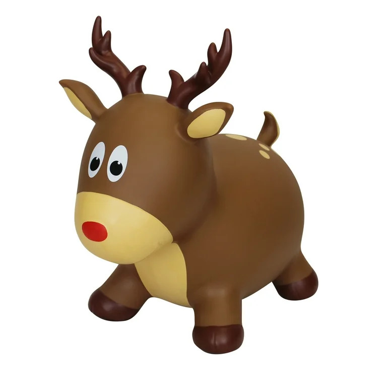 Toddler Boys and Girls Holiday Hopper Space Hopper Bounce Toy, Reindeer | Walmart (US)