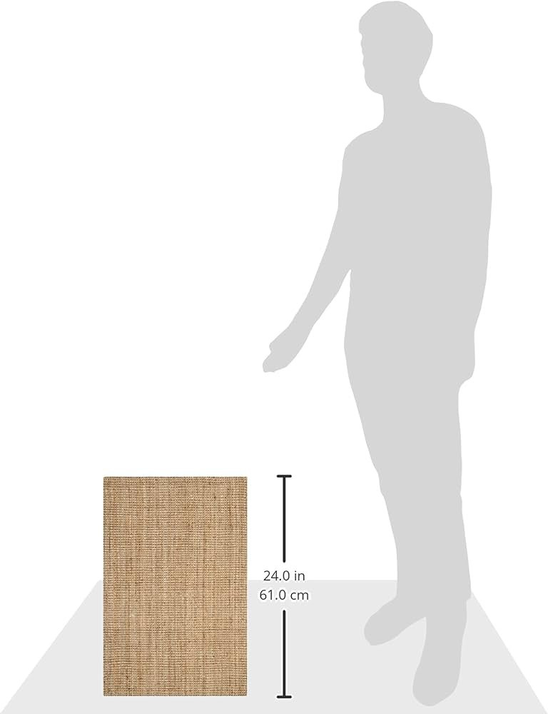 SAFAVIEH Natural Fiber Collection Accent Rug Rectangle - 2' x 3', Natural, Handmade Farmhouse Jut... | Amazon (US)