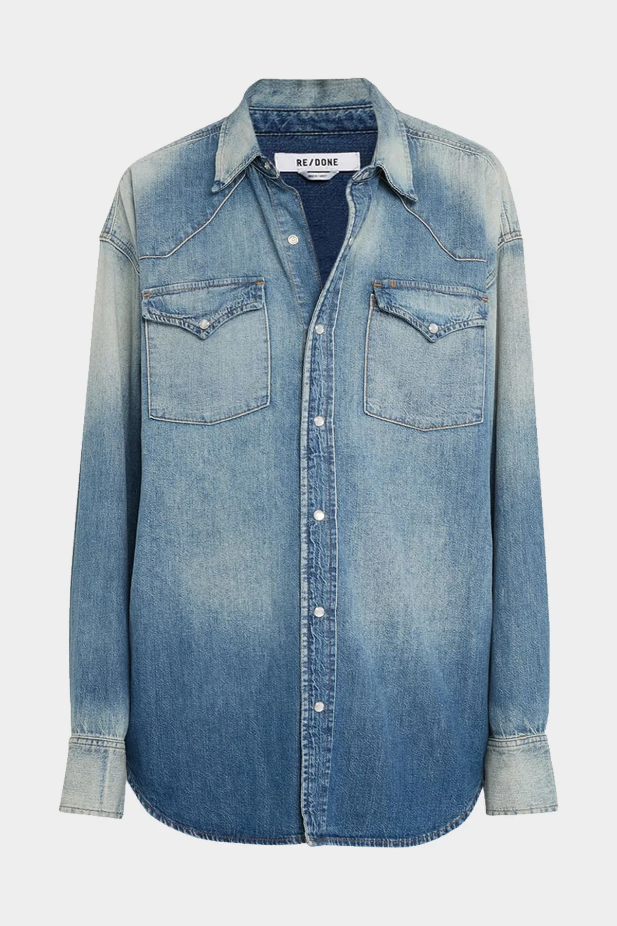 Oversized Western Shirt in Distressed | Shop Olivia