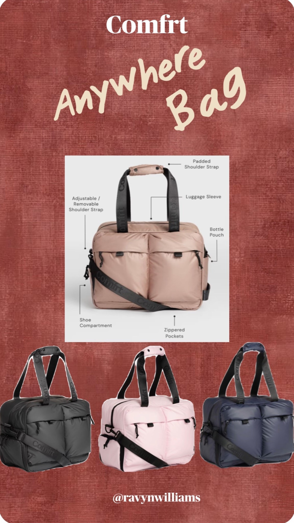 Make traveling a breeze with Comfrt’s Anywhere Bag that is ON SALE &… match it with the suitcase 😌☀️

#LTKTravel #LTKSeasonal #LTKSaleAlert