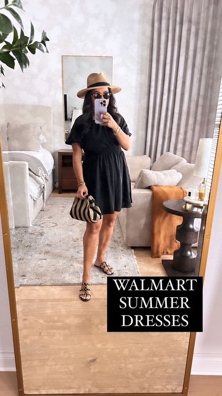 Comment SHOP! Y’all I found the cutest summer dresses on the @walmartfashion website!! #walmartpartner #walmartfashion 

They come in so many different colors and are perfect for these warm days! You can dress them up or down! You can wear heels, wedges, cowboy boots, boots and sandals with any of these! I also found this cute denim jacket you can throw over your shoulders and some fun accessories to add to your outfit! 👗💅

#LTKxWalmart #LTKStyleTip #LTKOver40
