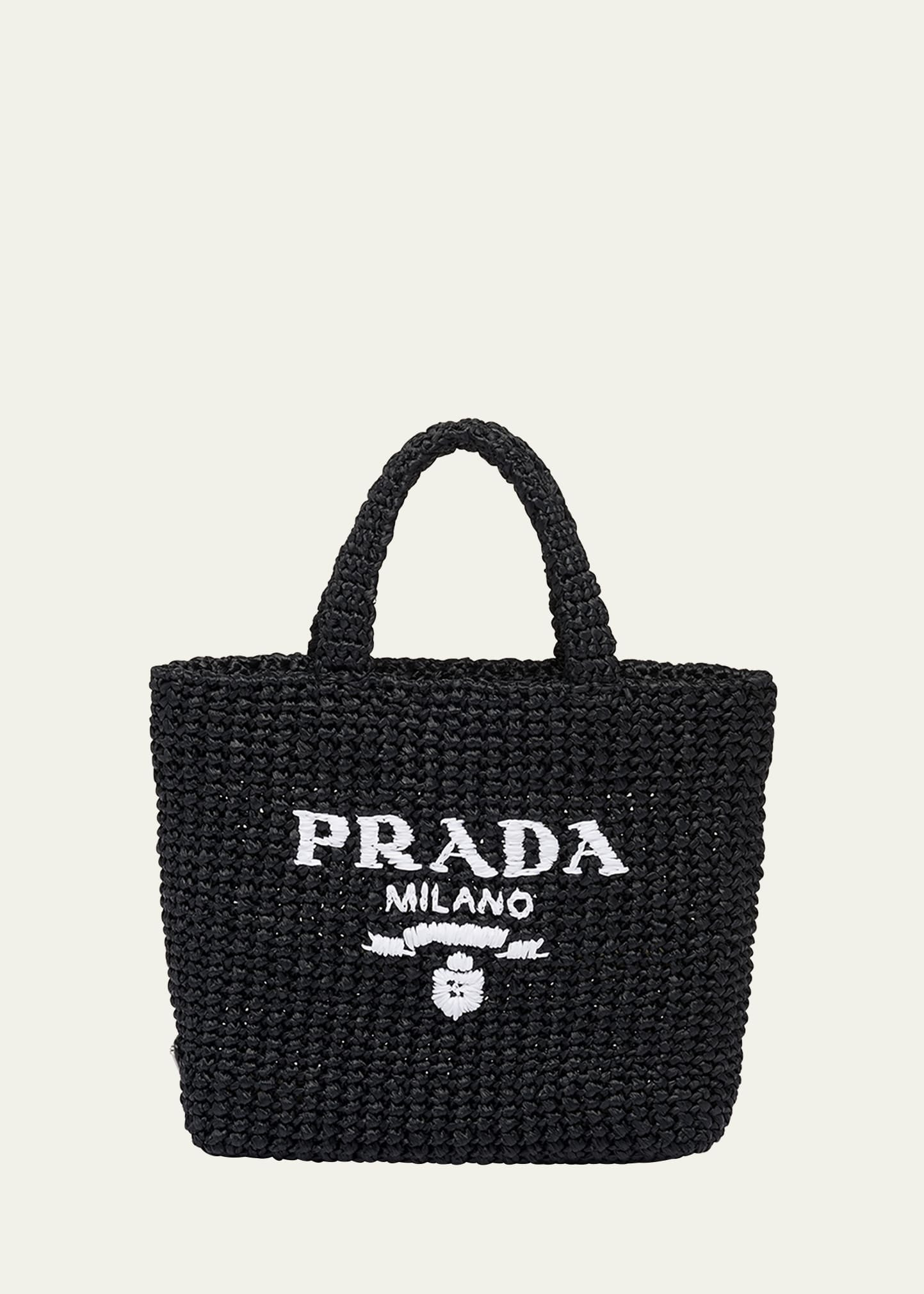 Prada Small Crochet Tote Bag | Bergdorf Goodman