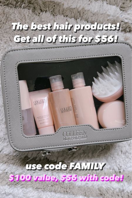 This travel kit is a great way to try these Colleen rush held hair products that are amazing! This set is valued at $100 and you can get it for $56 with the code family. 

#CRpartner

#LTKfindsunder100 #LTKfindsunder50 #LTKbeauty