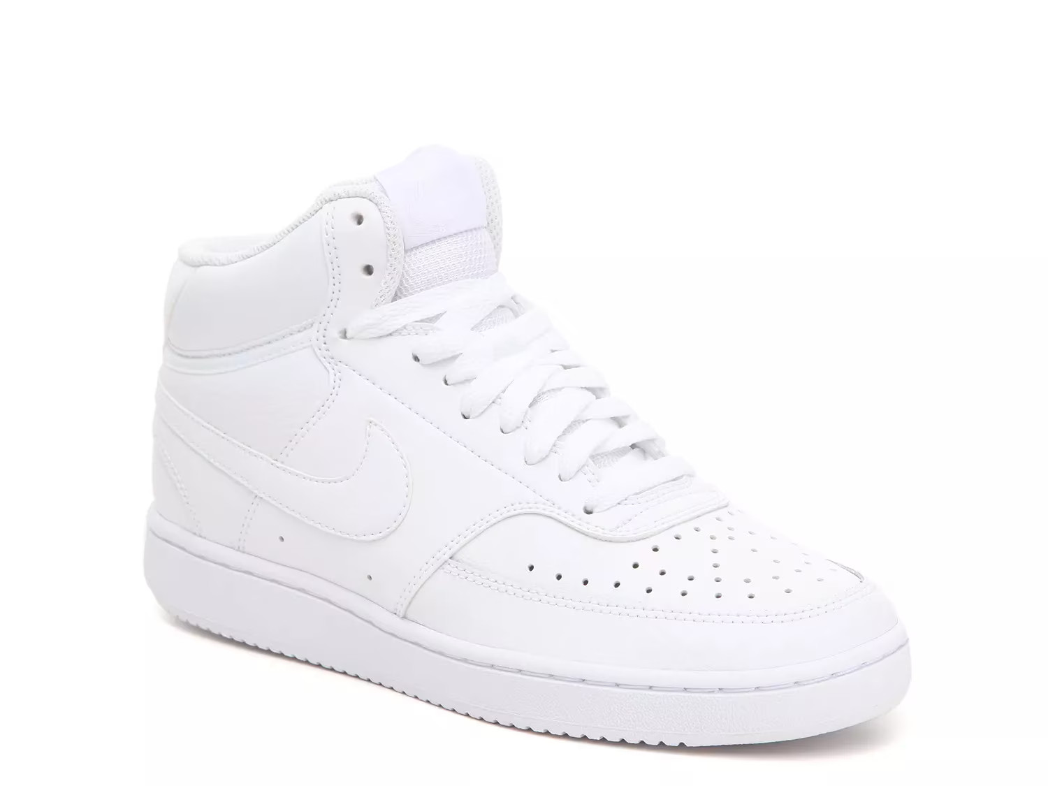 Nike Court Vision Mid Sneaker - Women's - White - Size 6 - Court High Top | DSW