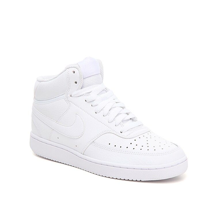 Nike Court Vision Mid Sneaker - Women's - White - Size 6 - Court High Top | DSW
