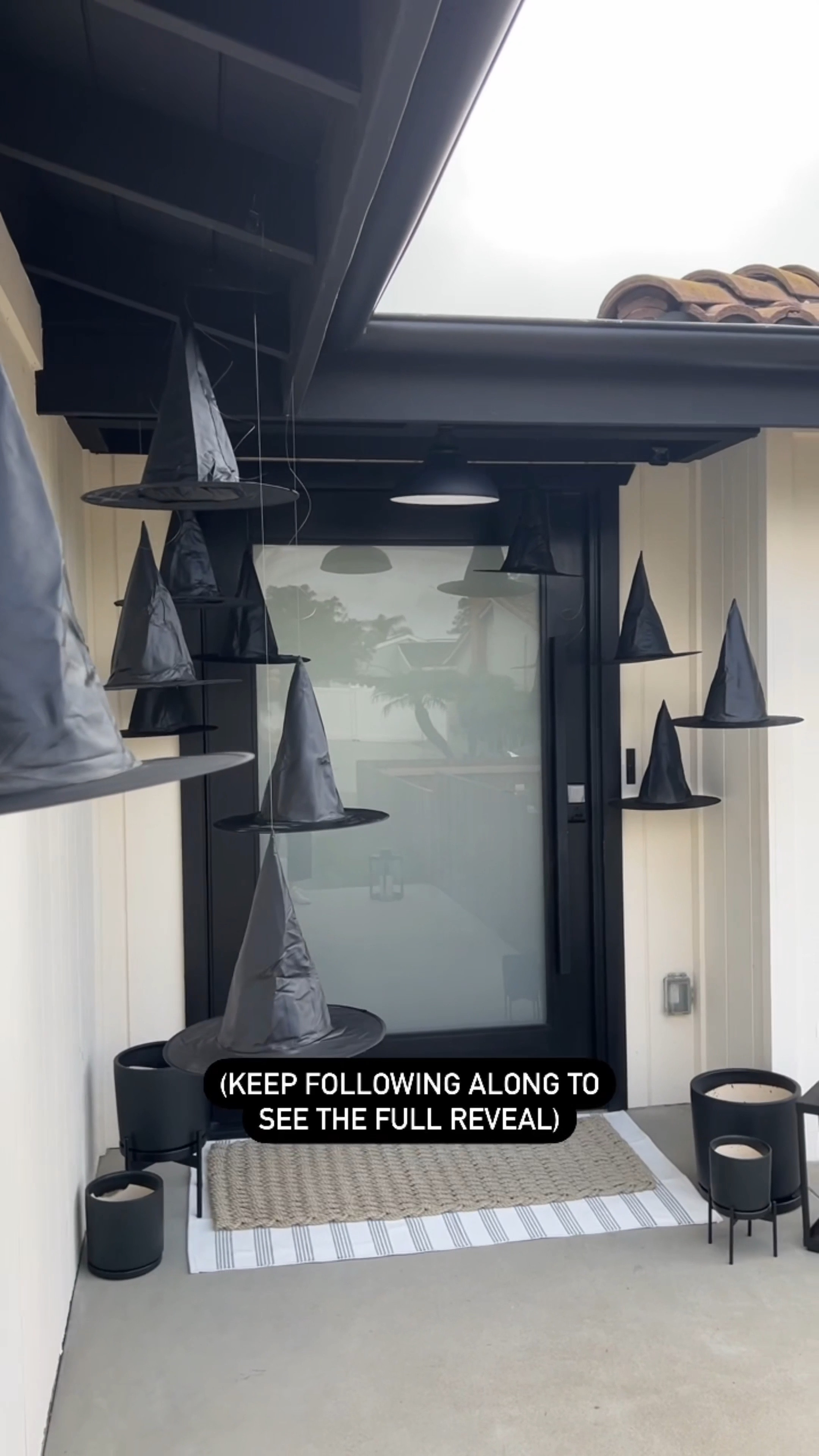 Elevate your Halloween porch decor with a minimalist spookiness vibes. We kept the pumpkin colors neutral and added witches hats, a front door mat, bundles of wheat, witches broomsticks, solar lanterns, and crows for a timeless Halloween haven. 

Halloween decor, fall decor, neutral Halloween, fall aesthetic, porch decor, Halloween porch. 

#LTKHalloween 
2024 Halloween 
Halloween decor
Halloween porch




#LTKVideo #LTKSeasonal #LTKFindsUnder50