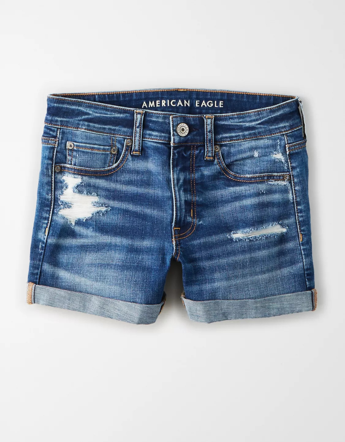 AE Denim Midi Short | American Eagle Outfitters (US & CA)