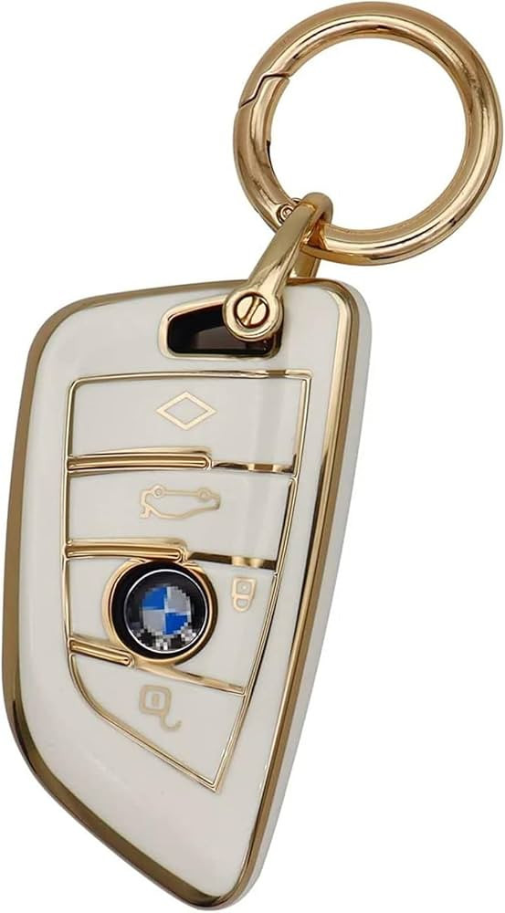Elegananccy for BMW Key fob Cover Key Case Shell Rings for BMW 2 5 6 7 Series X1 X2 X3 X5 X6 X7 P... | Amazon (US)