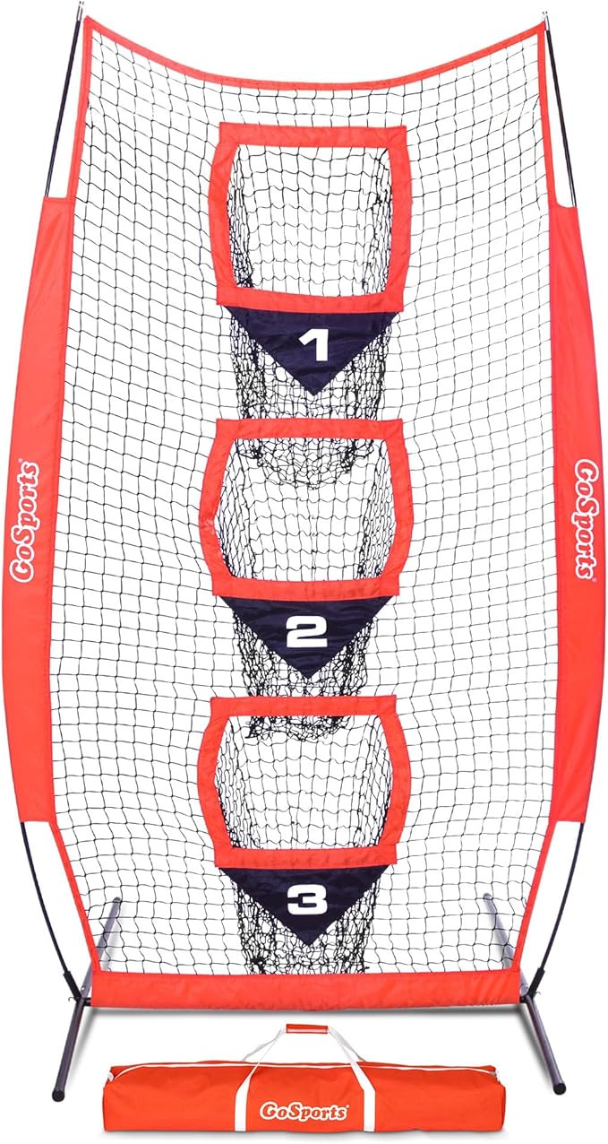 GoSports 8 x 4 ft Football Throwing Target Net - Choose Black or Red | Amazon (US)