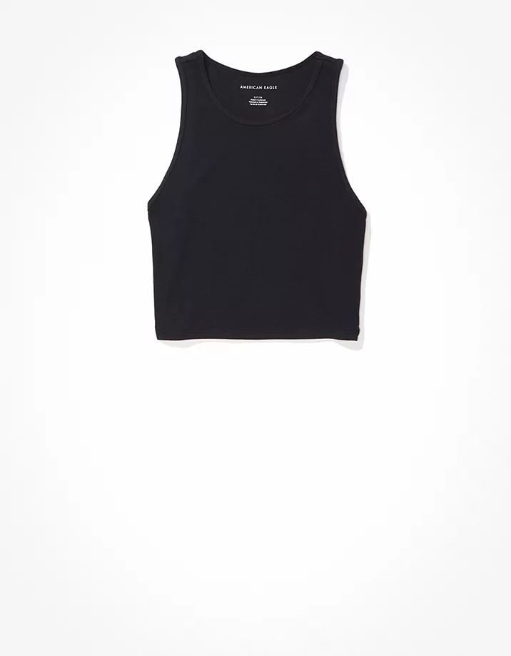 AE High-Neck Crop Tank Top | American Eagle Outfitters (US & CA)